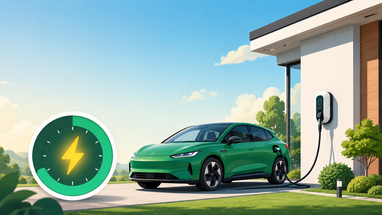 Jak dlouho trvá nabití elektromobilu – elektromobil, WallBox a ukazatel nabíjení